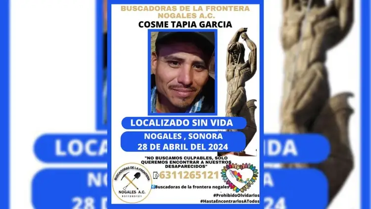 Identifican a hombre localizado en fosa clandestina en Nogales