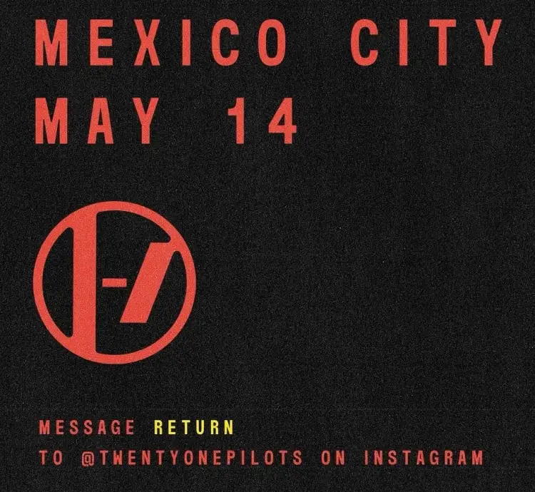 Twenty One Pilots anuncia concierto exclusivo en México