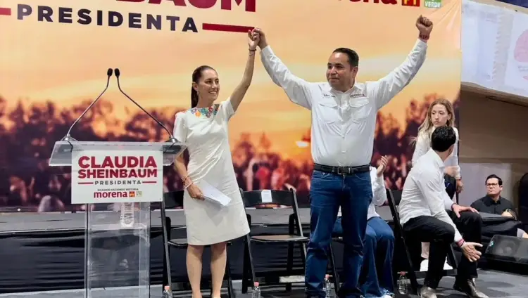 Lorenia Valles y Heriberto Aguilar lideran encuestas y recibirán a Claudia Sheinbaum en Hermosillo
