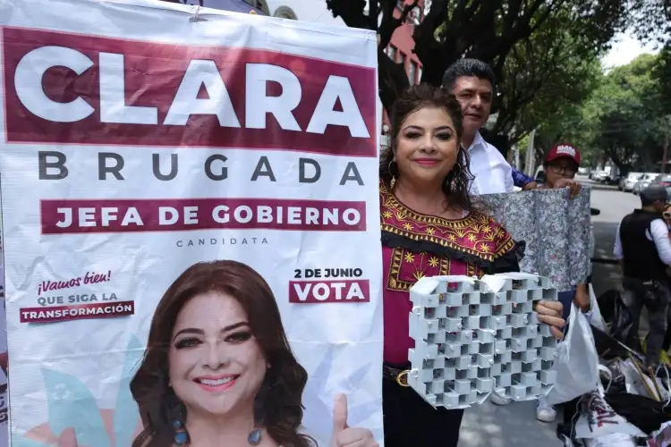 Clara Brugada inició campaña para el retiro de propaganda electoral