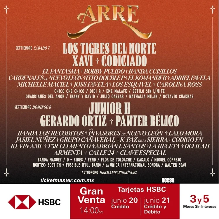 Festival Arre 2024, reune a lo mejor del regional mexicano en CDMX