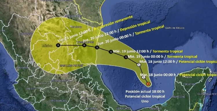 Alerta por ciclón tropical Alberto: impacto inminente en Tamaulipas y Nuevo León