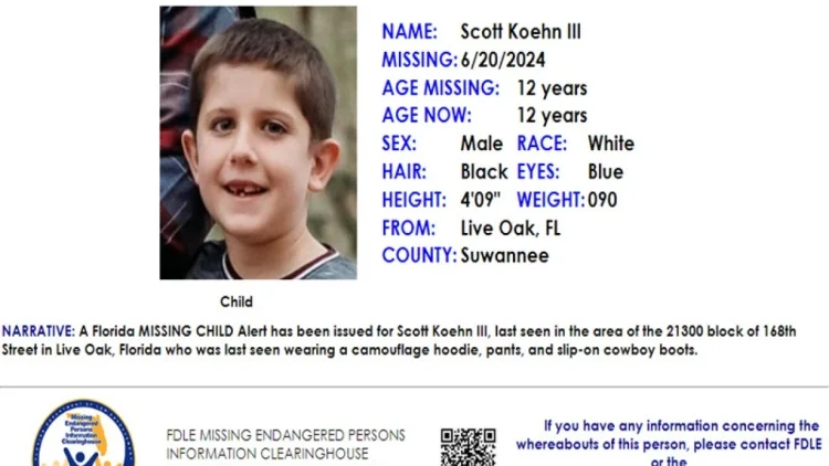Alerta! Niño de 12 años desaparecido en Live Oak