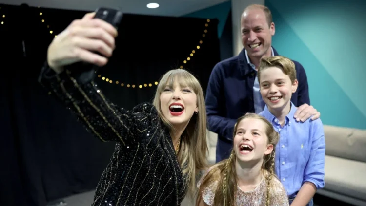 Taylor Swift conquista Londres y el príncipe William la visita en el backstage