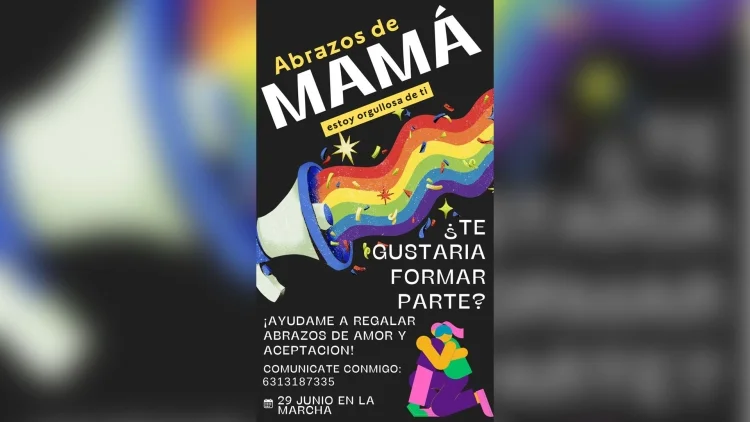 "Abrazos de mamá": Invitación a unirse durante el Pride del 29 de junio en Nogales