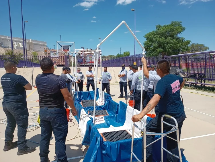 FOTOS: Bomberos de Nogales y Hermosillo se capacitan en manejo de materiales peligrosos