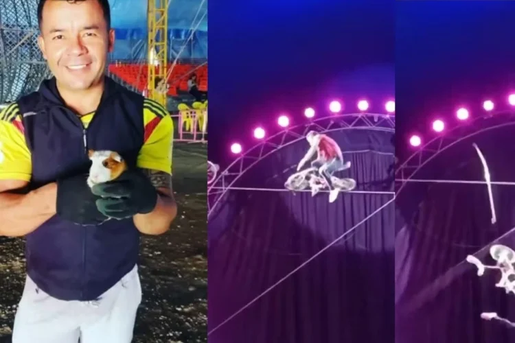 VIDEO: Acróbata colombiano pierde la vida tras caerse de la cuerda floja en Rusia