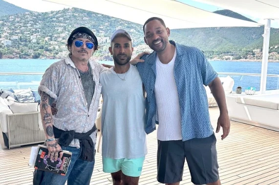 Johnny Depp y Will Smith: Una amistad que conquista Italia