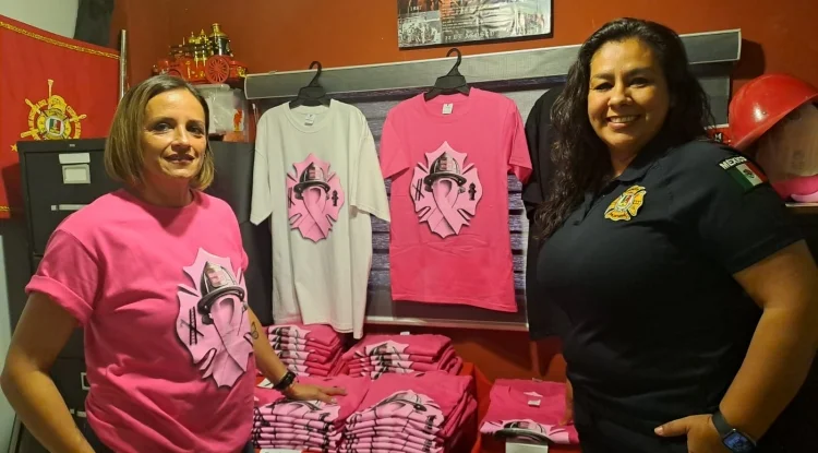 Nogales firefighters begin selling t-shirts to support breast cancer patients