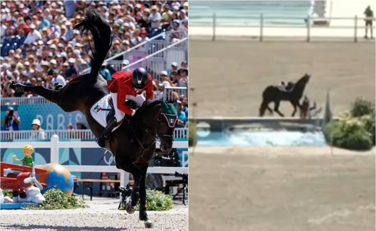 Azcárraga cae del caballo en la final de Salto Ecuestre