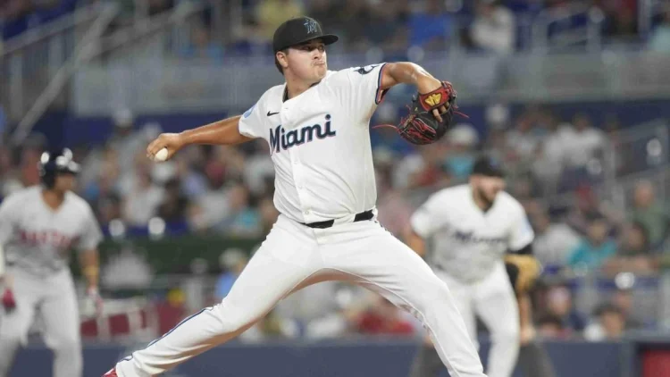 Primera victoria de Valente Bellozo al ganar Marlins a Rojos VIDEO