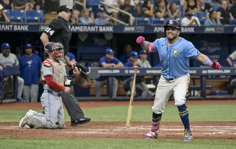 Aranda impulsa a Rays con jonrón ante Azulejos