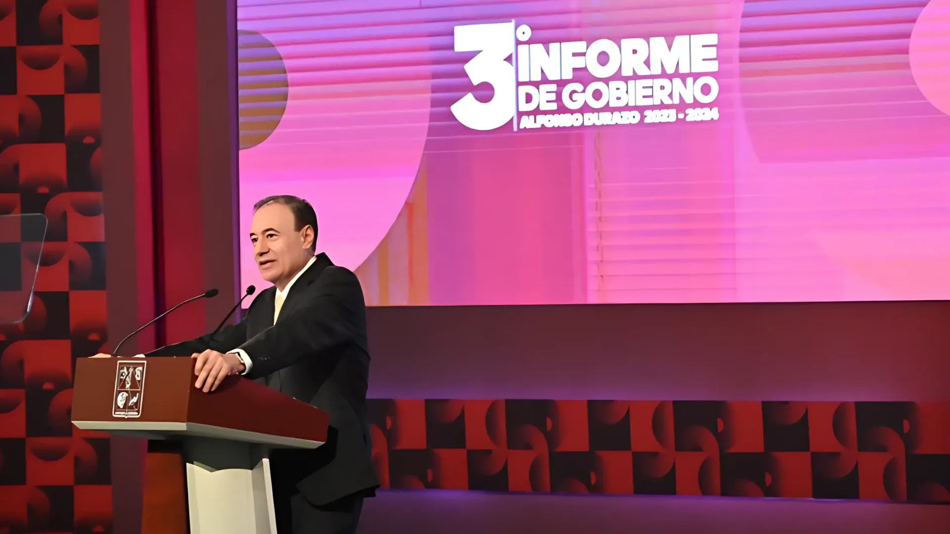 Presenta Alfonso Durazo Montaño su Tercer Informe de Gobierno en Sonora