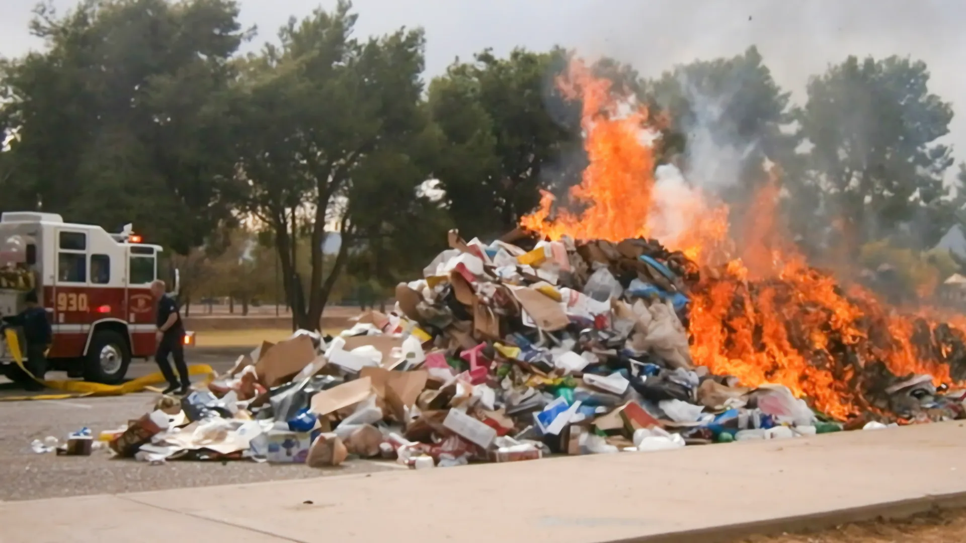 Camión de basura en llamas en Phoenix: ¿Qué pasó?