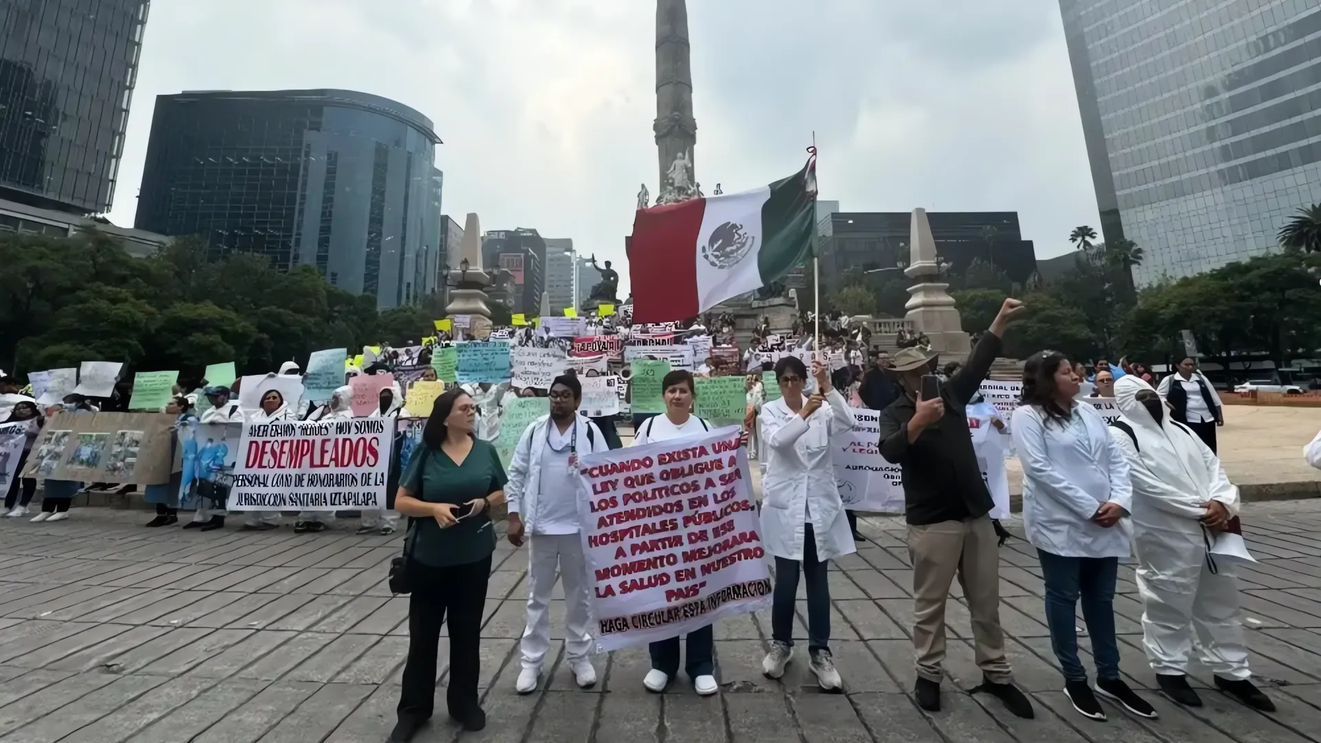 Trabajadores de la Salud exigen diálogo con Sheinbaum