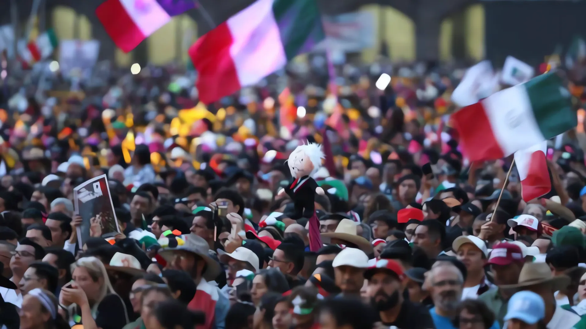 El Zócalo se viste de fiesta para el último Grito de AMLO