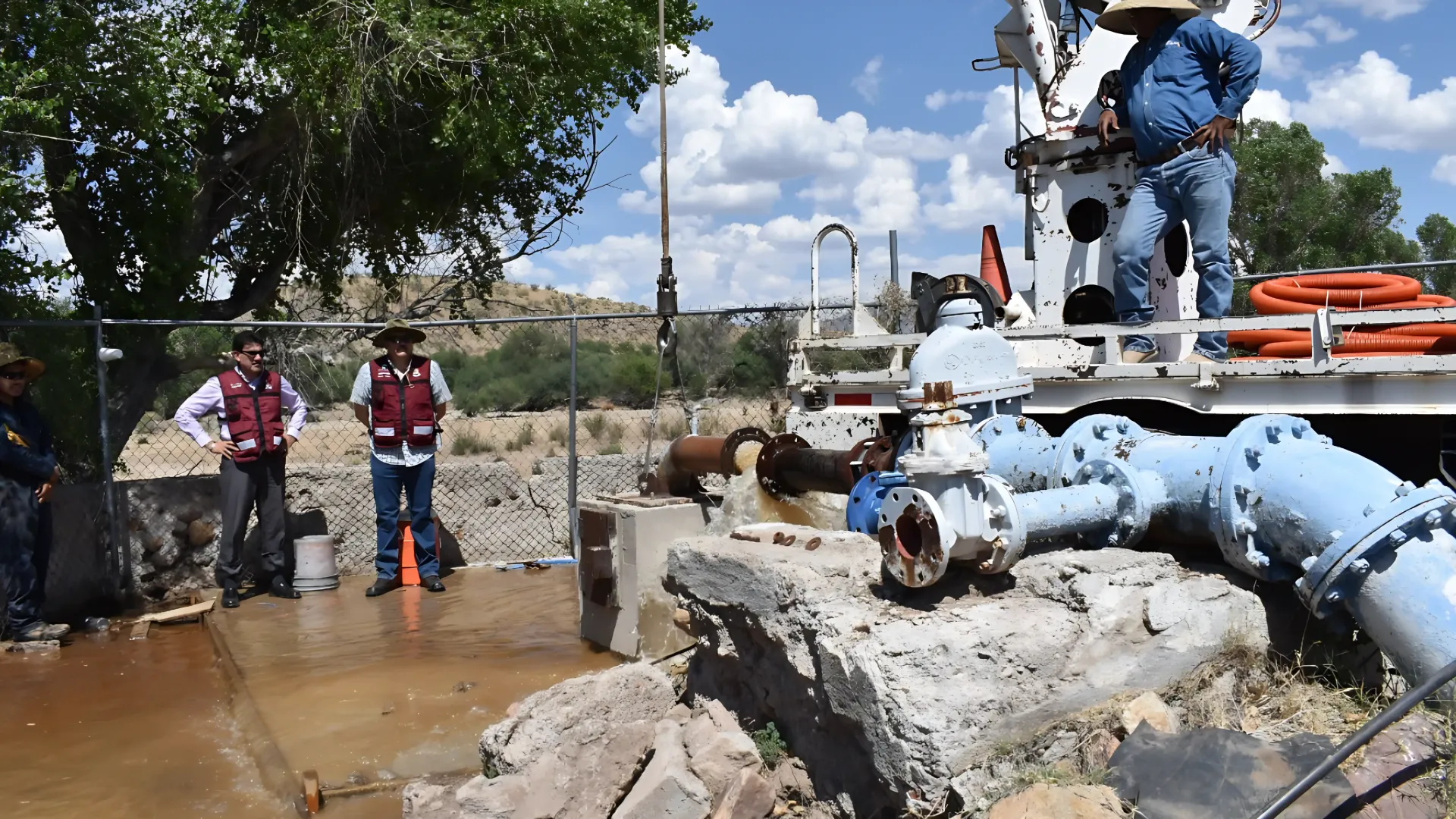 Mesa del Agua en Nogales: Avanzan trabajos de rehabilitación del pozo 2 de Abril