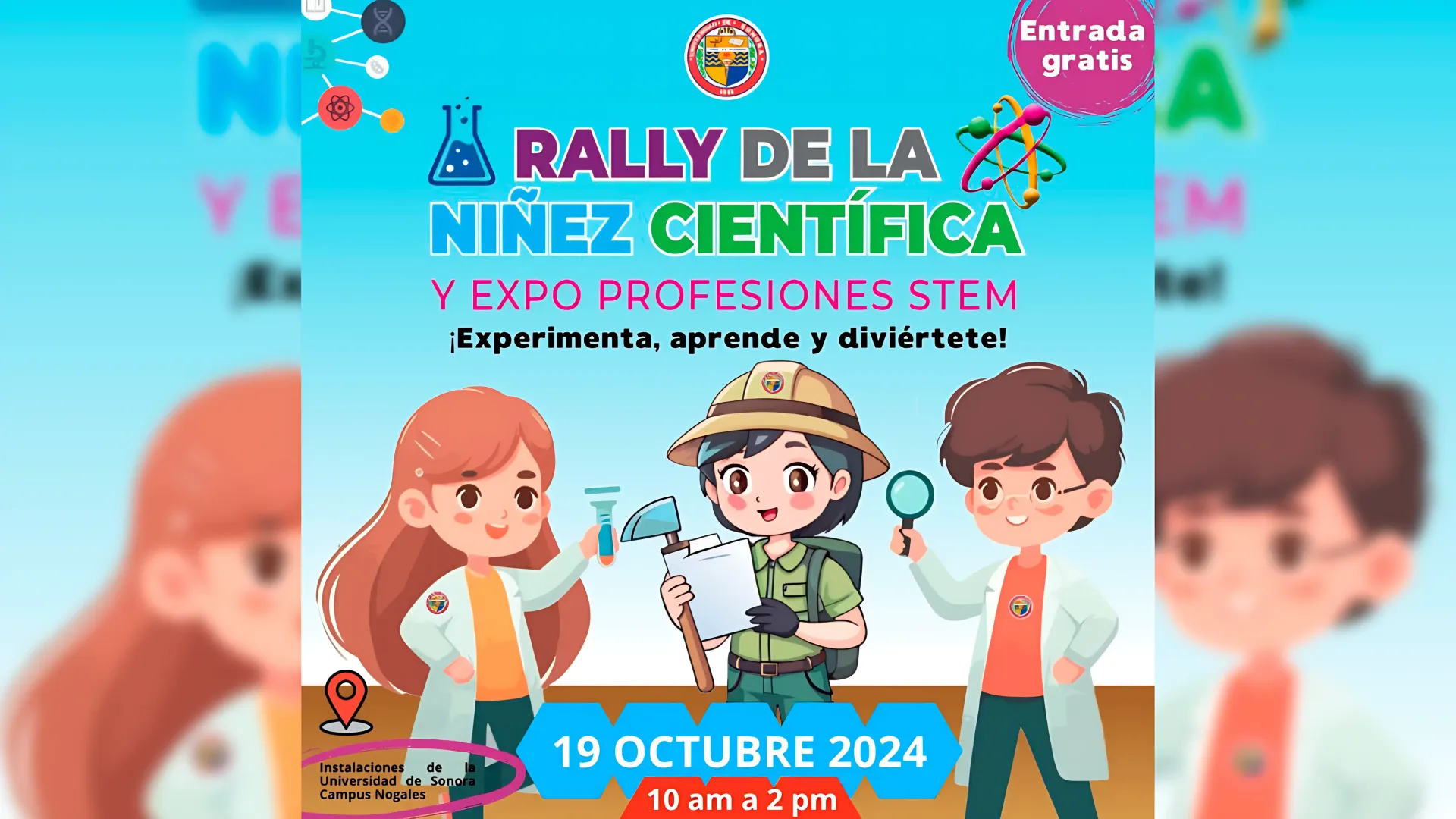 Universidad de Sonora Invita al Rally de la Niñez Científica y Expo Profesiones STEM en Nogales