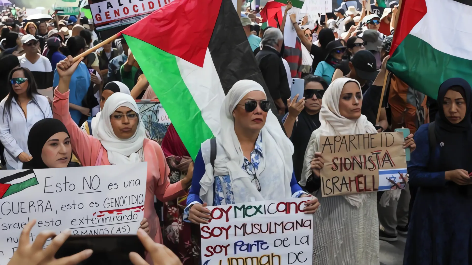 México exige ruptura con Israel:  Manifestación pide solidaridad con Palestina