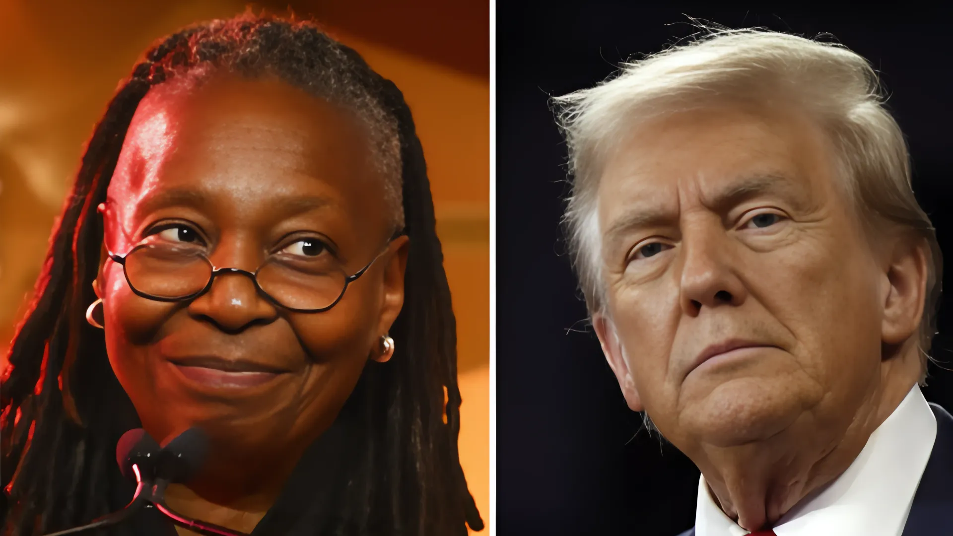 Trump llama a Whoopi Goldberg "demente" y Kimmel le responde con humor ácido