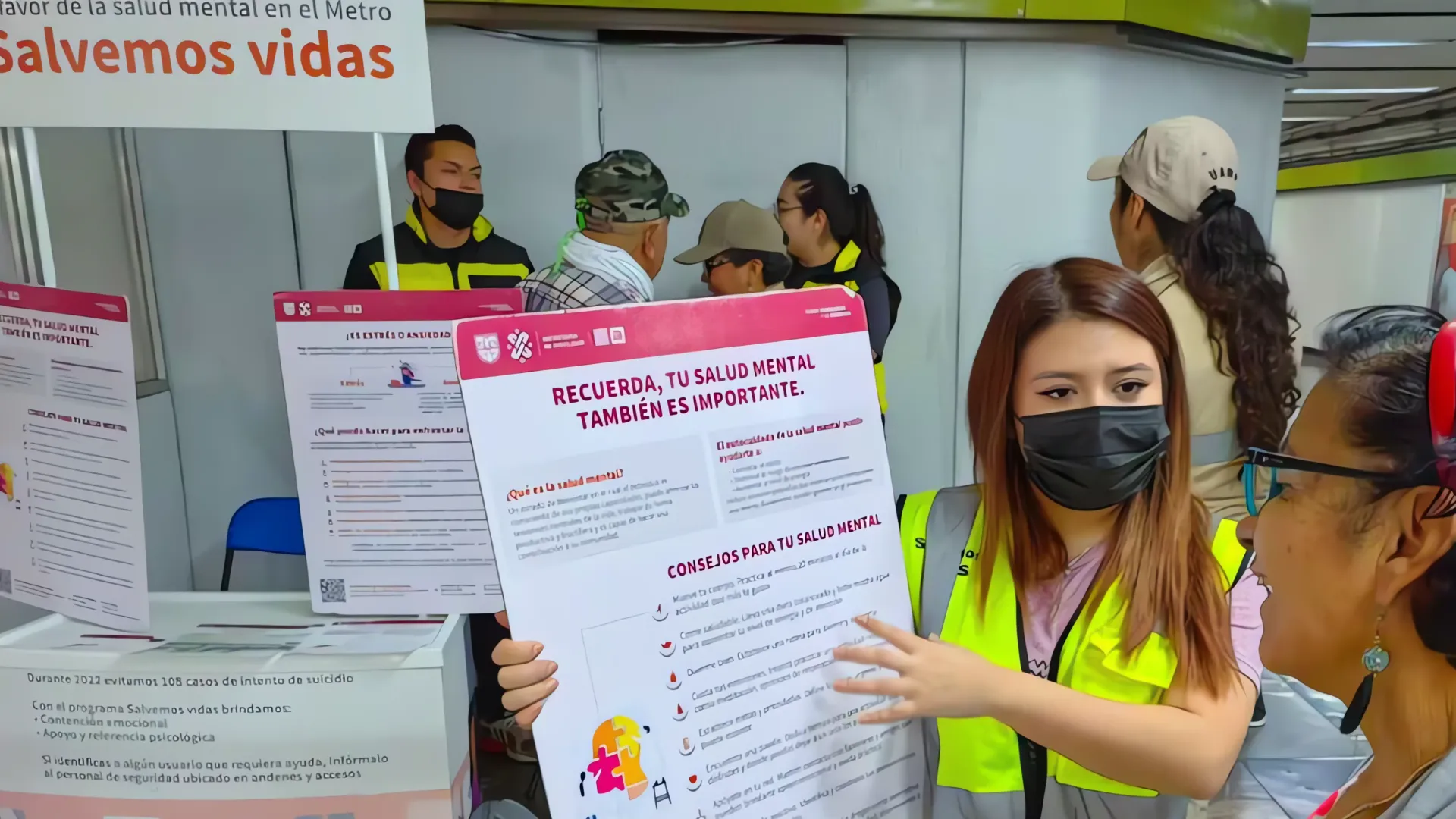 Módulos de salud mental en el Metro: Atención psicoemocional para usuarios