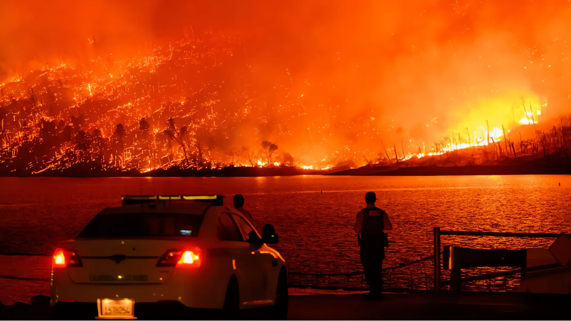 Alerta roja: Vientos de Santa Ana desatan el peligro de incendios en Los Ángeles