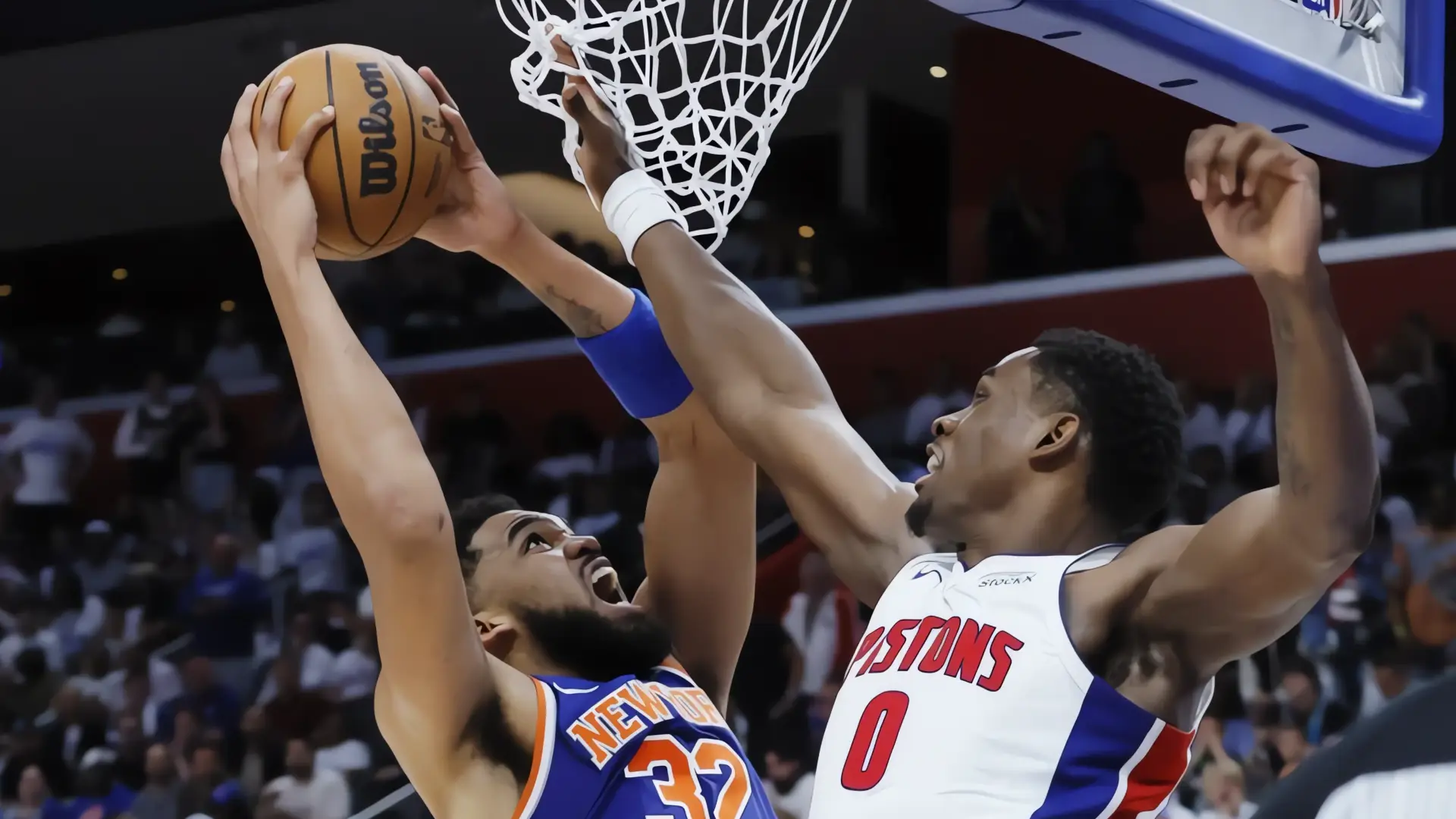 Knicks vencen a Pistons en thriller de Playoffs