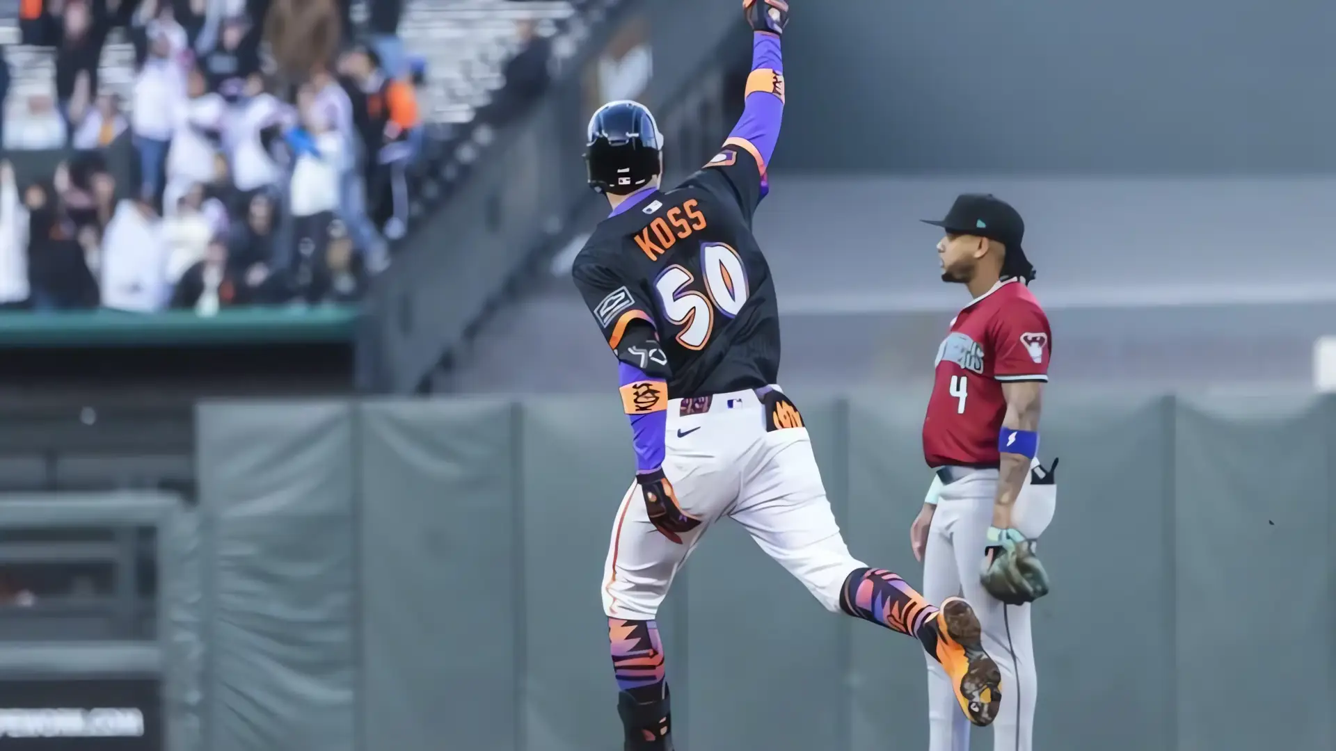 Grand Slam de Koss impulsa victoria Gigantes sobre Diamondbacks