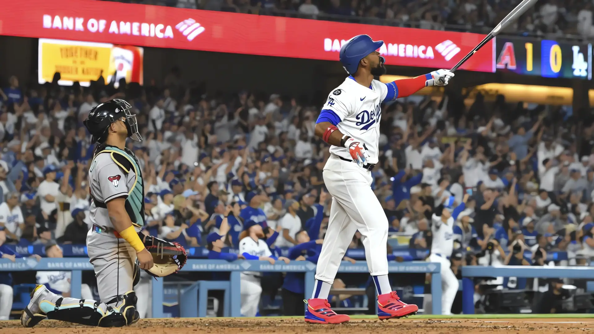 Jonrón de Hernández impulsa victoria de Dodgers sobre Diamondbacks