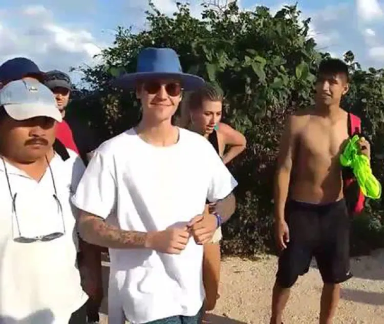 Corren de sitio arqueológico en  Tulum a Bieber