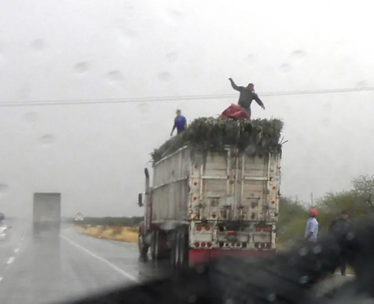 Cae sorpresiva y fuerte granizada en Caborca