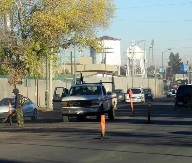 Reinician programa  intensivo de bacheo  en la frontera