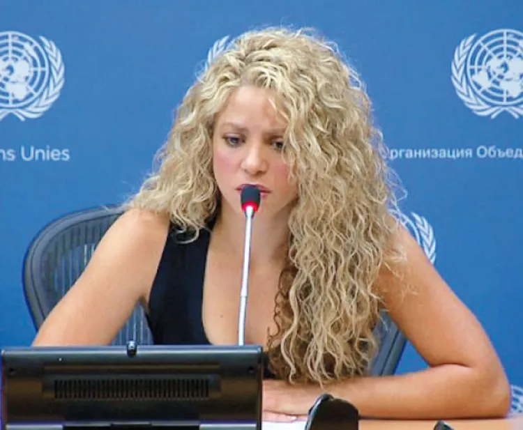 Shakira promoverá objetivos de desarrollo de la ONU