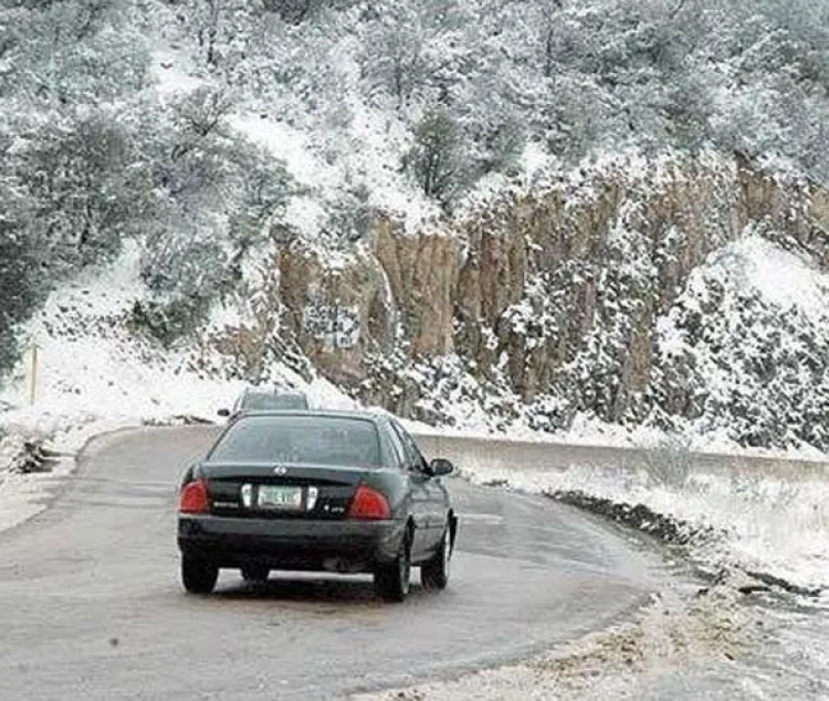 Cubre nieve noreste  del Estado de Sonora