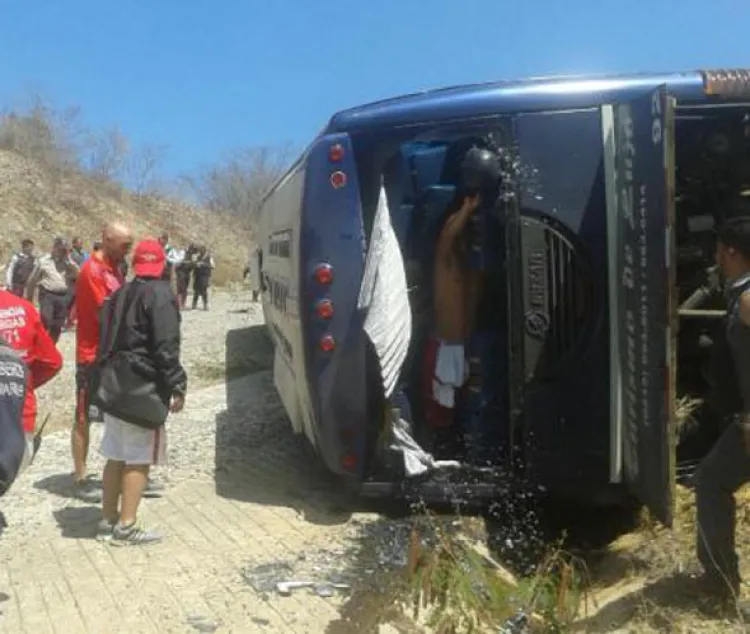 Camión de Huracán  sufre un accidente