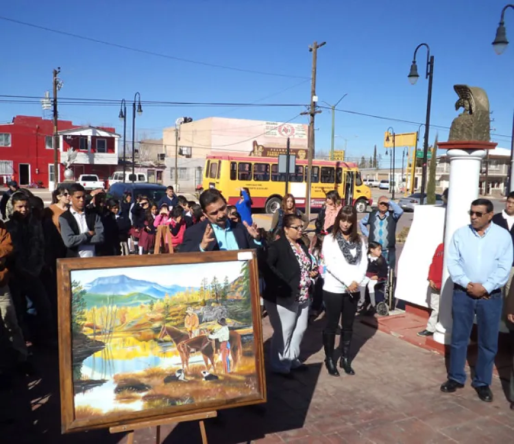 Expone en Naco  su obra pintor de  AP, Mario Leyva