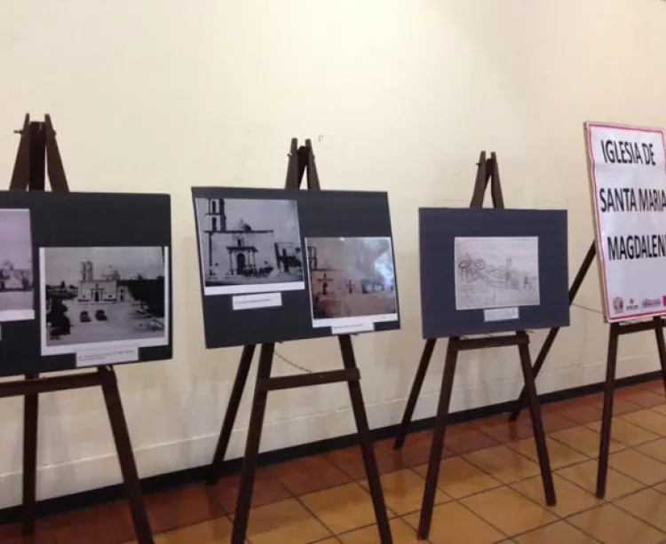 Exponen fotos de la iglesia de Santa María Magdalena en Hermosillo