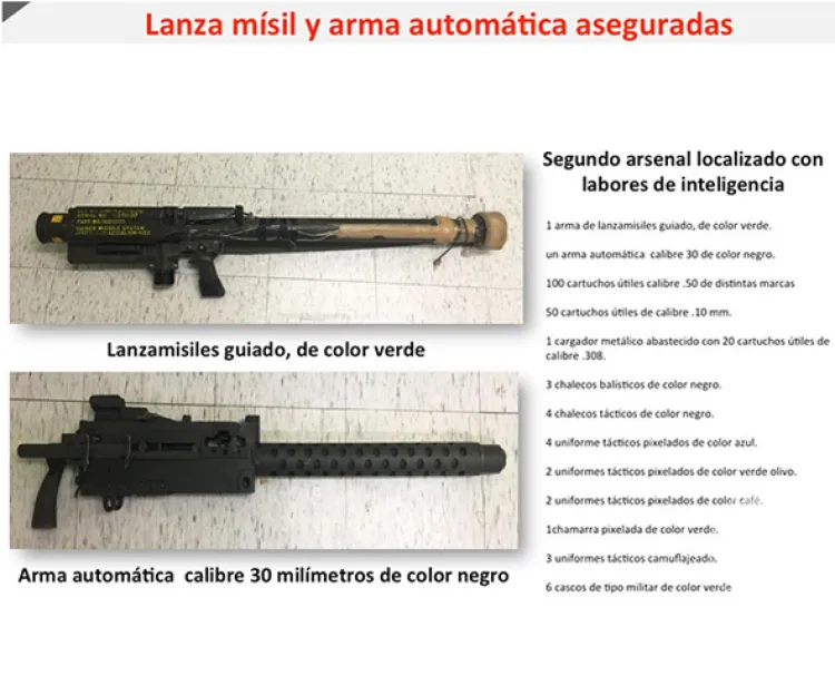 Narcos mexicanos usan lanzamisiles guiados