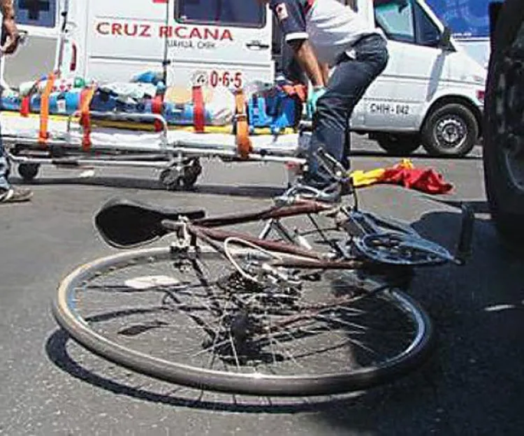 Muere arrollado en su bicicleta