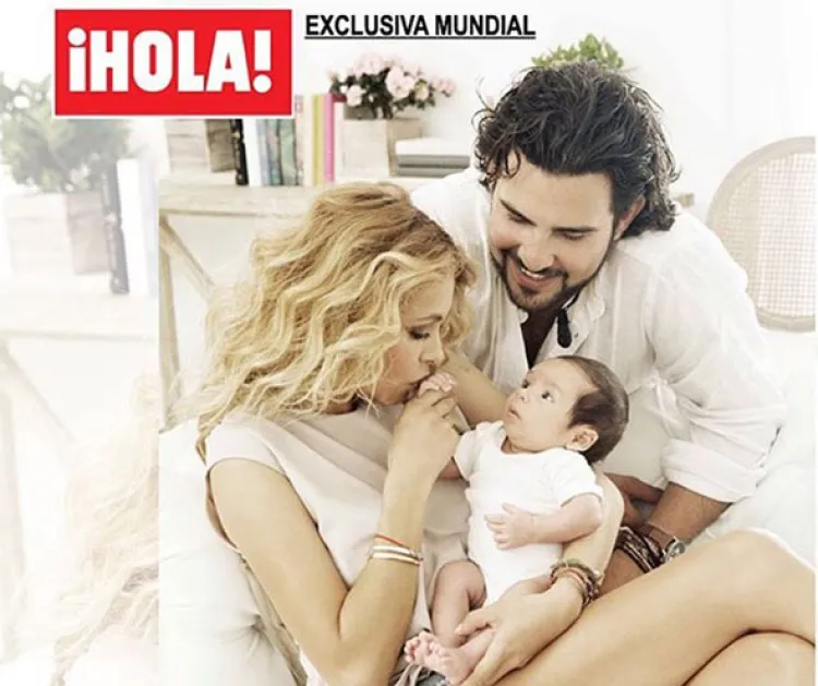 Paulina Rubio muestra  al pequeño Eros