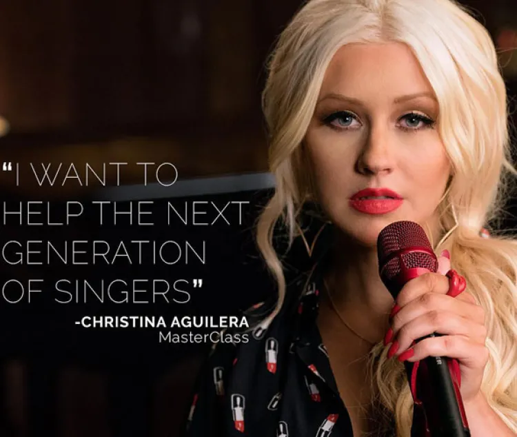 Christina Aguilera te enseña a cantar en clases ‘online’