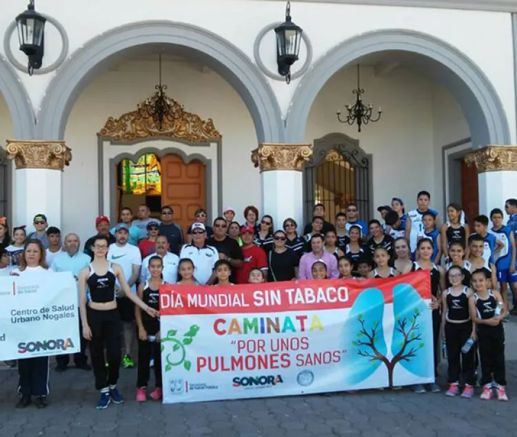 Marchan por  Día Mundial  Sin Tabaco