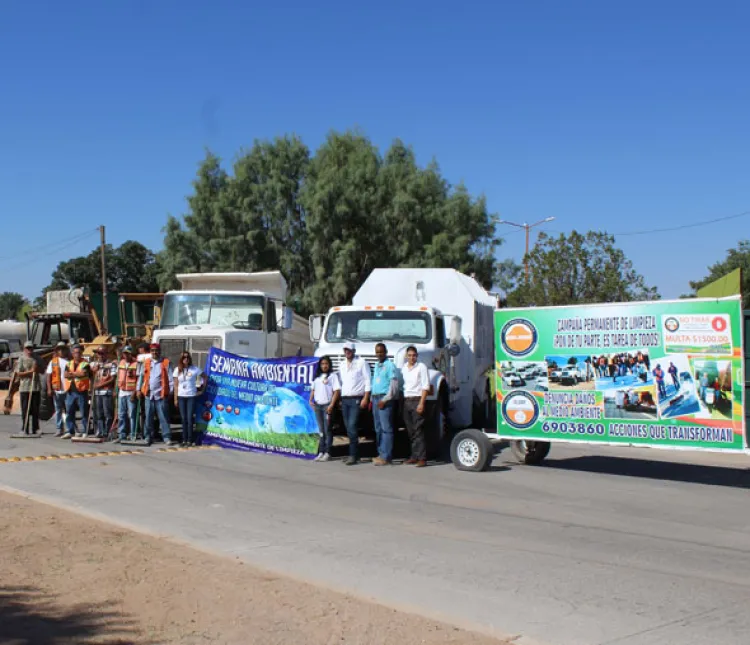 Limpian y reforestan  El Traque en Agua Prieta