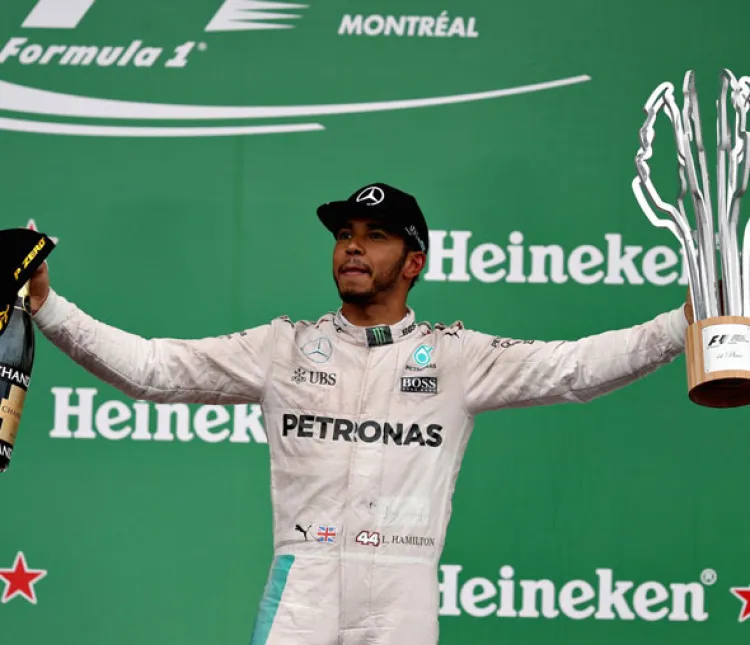 Hamilton campeón, quinta vez en Canadá