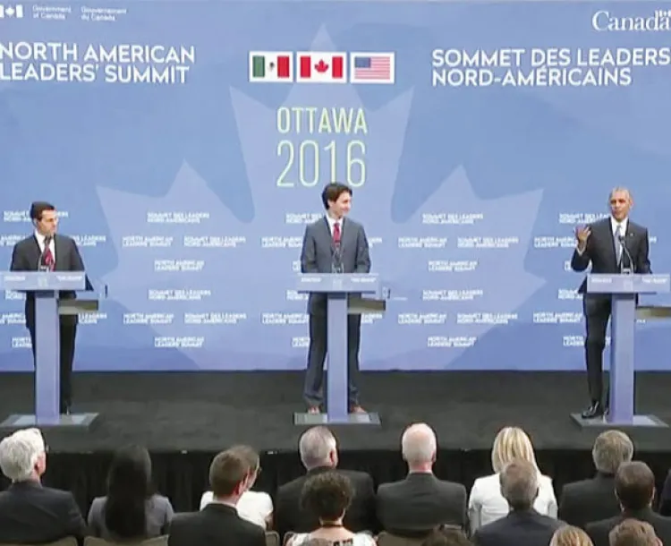 EPN, Obama y Trudeau arremeten contra el populismo
