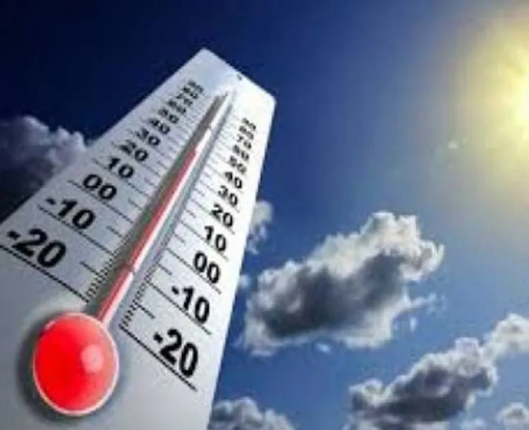 Reportan temperatura máxima de 40C