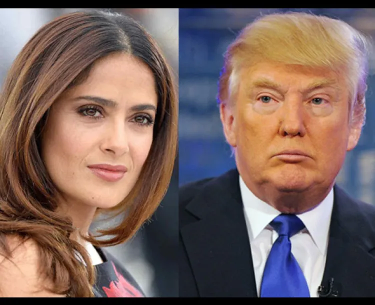 Pagó Trump 120 md por cena con Salma Hayek