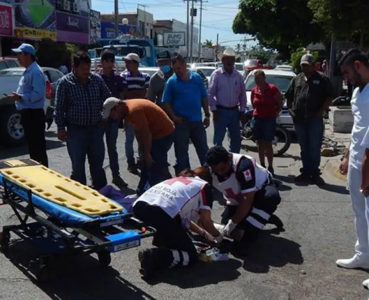 Resulta joven  herido en choque  en Agua Prieta