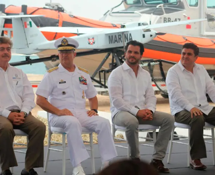 Entregan a Marina  en Peñasco sistema  aéreo no tripulado