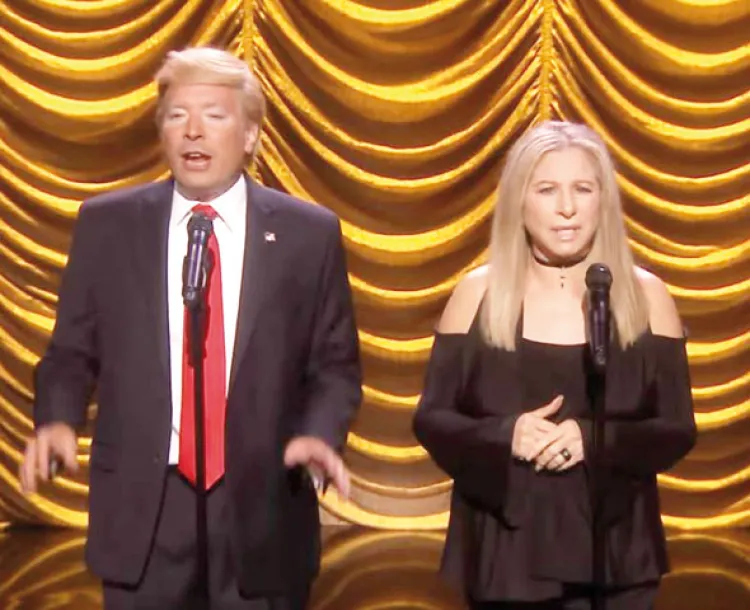 ‘Donald Trump’ y Barbra Streisand presentan dueto